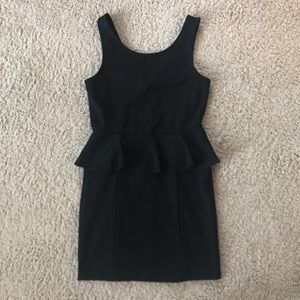 Black Peplum Dress